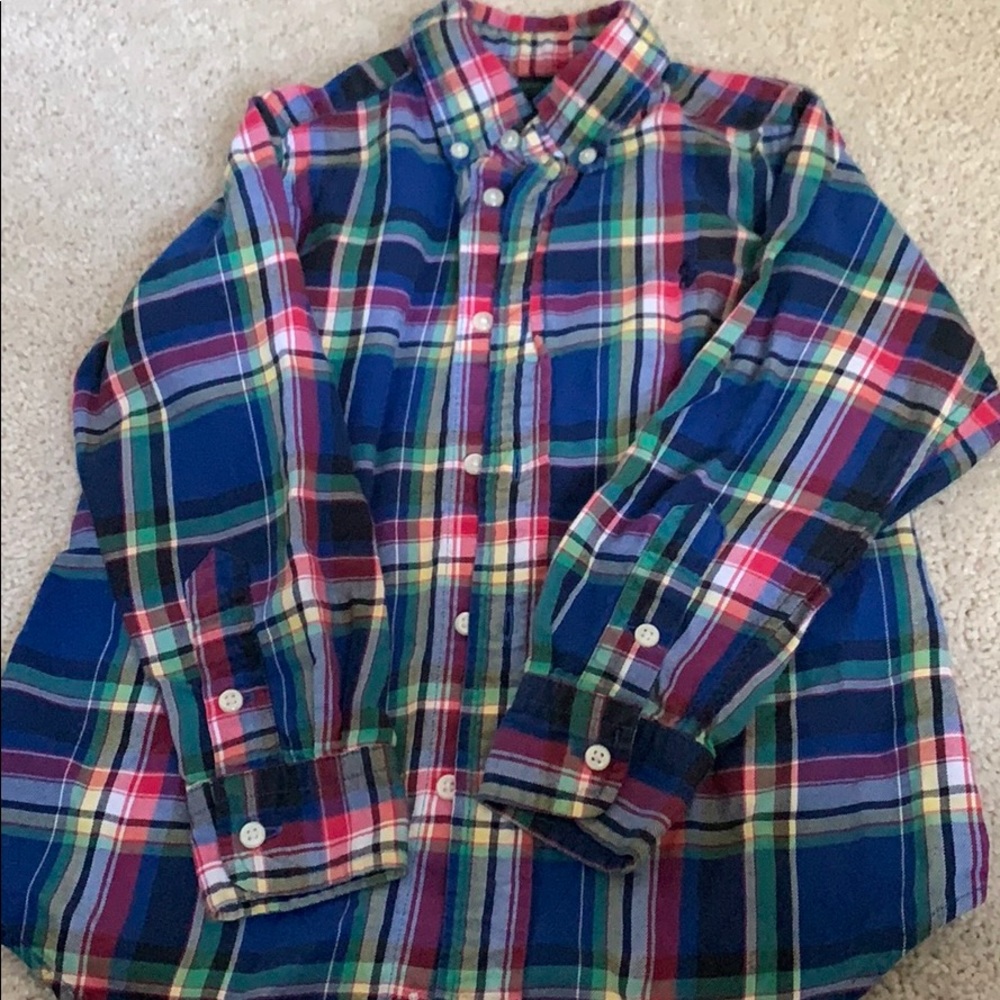 FLANNEL BUTTON DOWN BOYS 4T Polo by Ralph Lauren